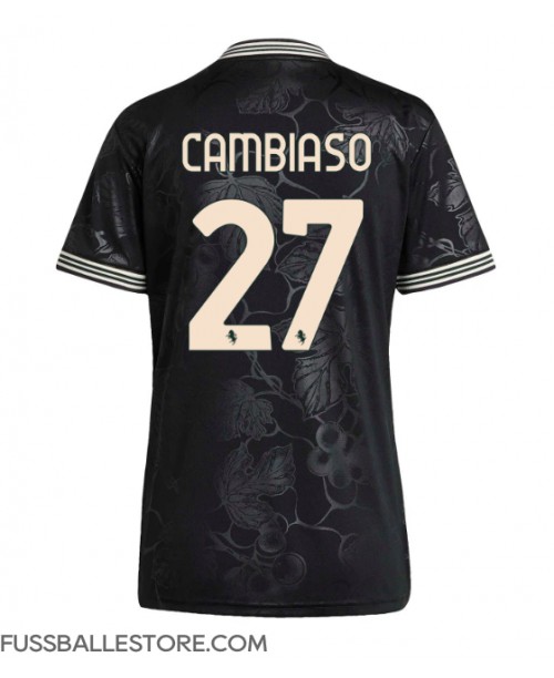 Günstige Juventus Andrea Cambiaso #27 3rd trikot Damen 2025-26 Kurzarm Günstige Juventus Andrea Cambiaso #27 3rd trikot Damen 2025-26 Kurzarm
